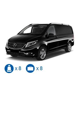Van Mercedes Vito 8 places avec chauffeur
