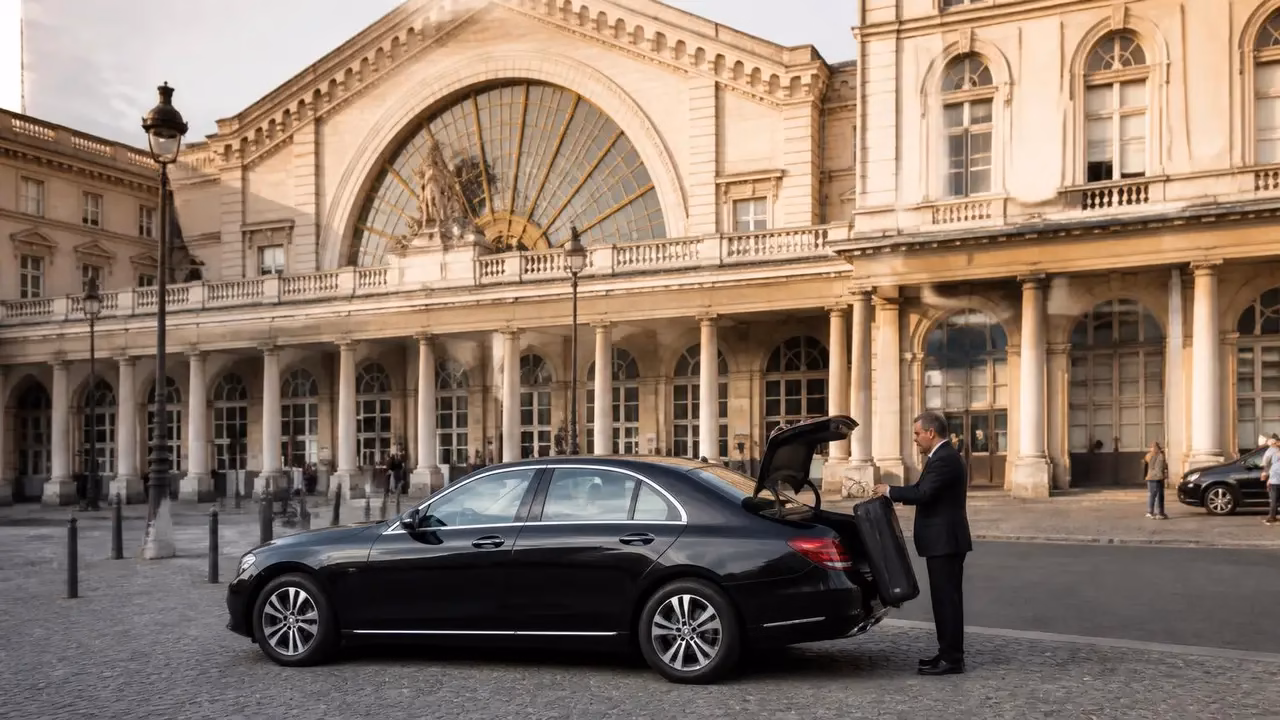 Navette privée avec chauffeur entre la Normandie et Paris Gare de l'Est Navette privée avec chauffeur entre la Normandie et Paris Gare de l'Est